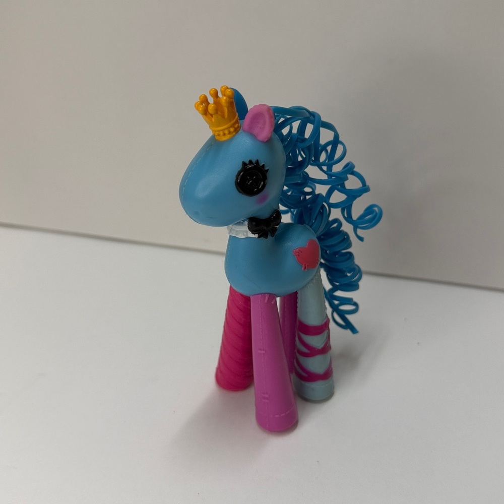 Lalaloopsy Blue and Pink Mini Pony with Crown